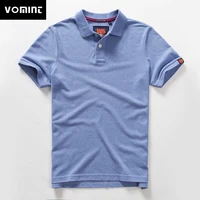 Polos d'été pour hommes chemises en coton à manches courtes lettre brodée emblème chemise Simple pour homme taille M-3XL BP6900 3