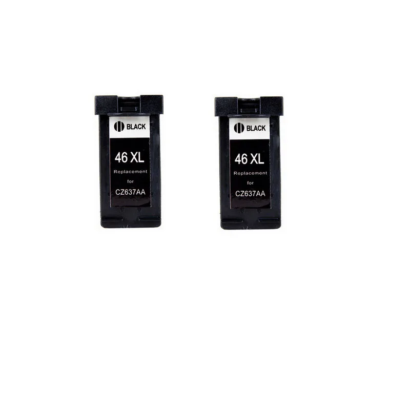 2 Pack BK negro cartucho de tinta hp 46 fabricado para hp 46 XL Deskjet  serie 2020 2520hc impresora de inyección de tinta|Cartuchos de tinta| -  AliExpress
