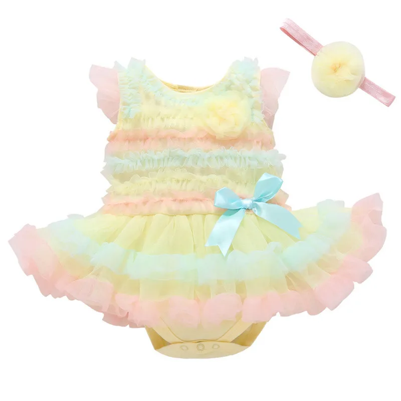1Pcs Newborn Toddler Baby Girls Clothes Full moon 1year birthday Party Baby Girl Princess Dresses Christmas Baby Girl Clothing22