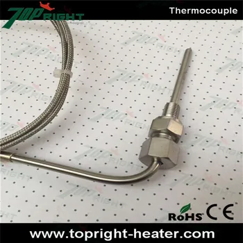 

Topright Thermocouple K Type Exhaust right angle probe dia.4mm with 1meter wire length