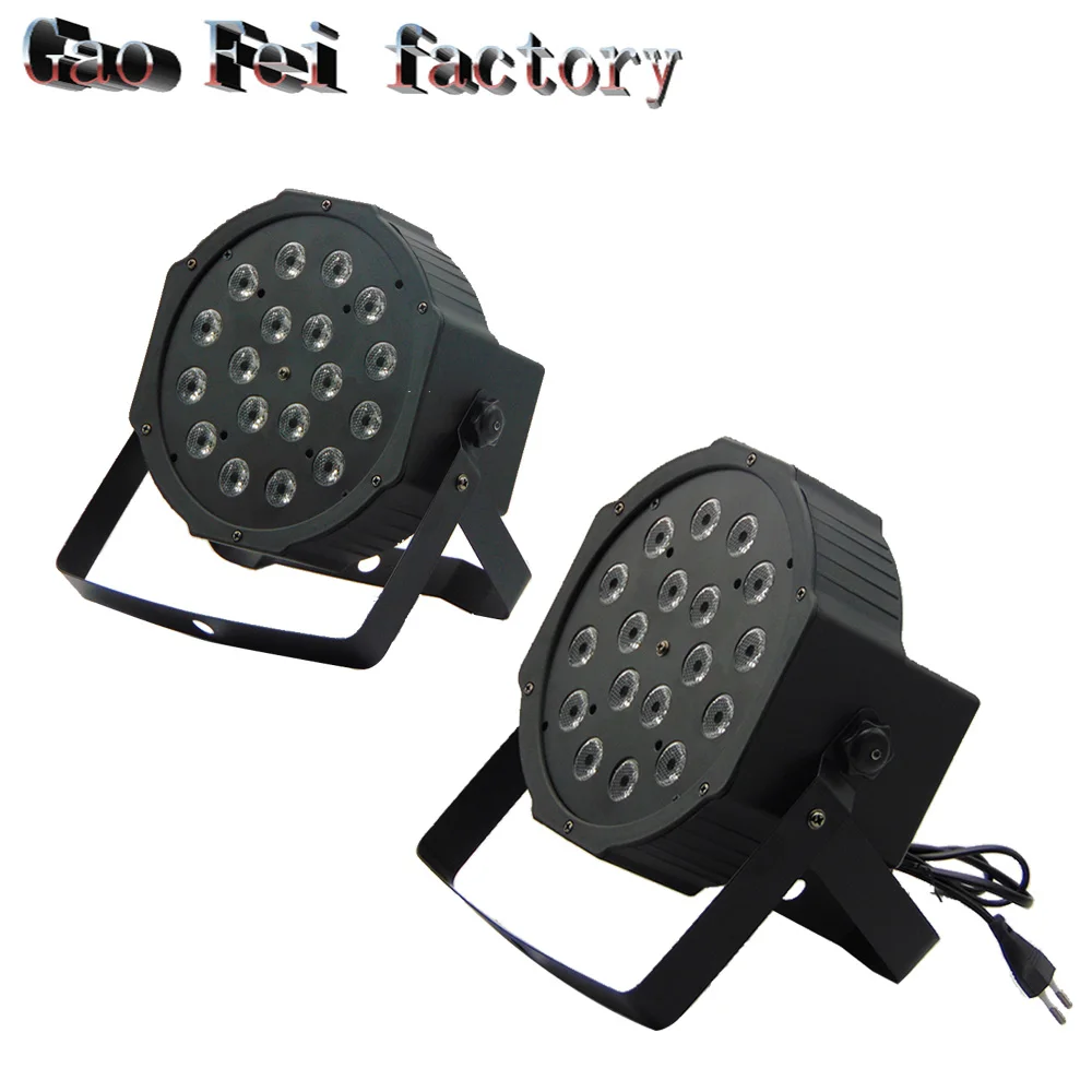 

Par Can 18 RGB LED Stage Light Disco DJ Bar Effect UP Show DMX Strobe effect led par light (2pcs/lot)