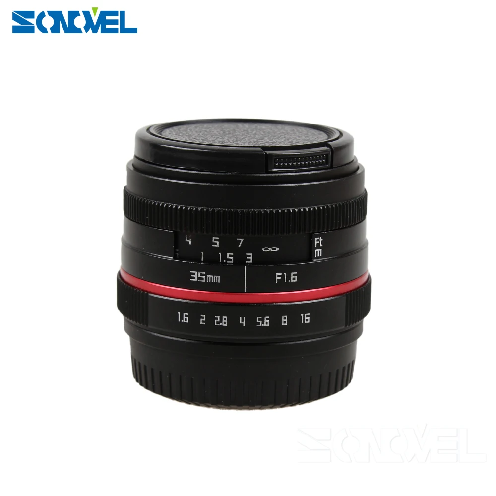 35mm F1.6 Manual Wide Angle Lens for Canon EOS M M2 M3 M5 M6 M10 M100 Mirrorless Camera EF-M