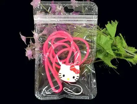 100 шт. Прозрачный Ясно Resealable Пластик сумка PE zip lock мешок с отверстием для