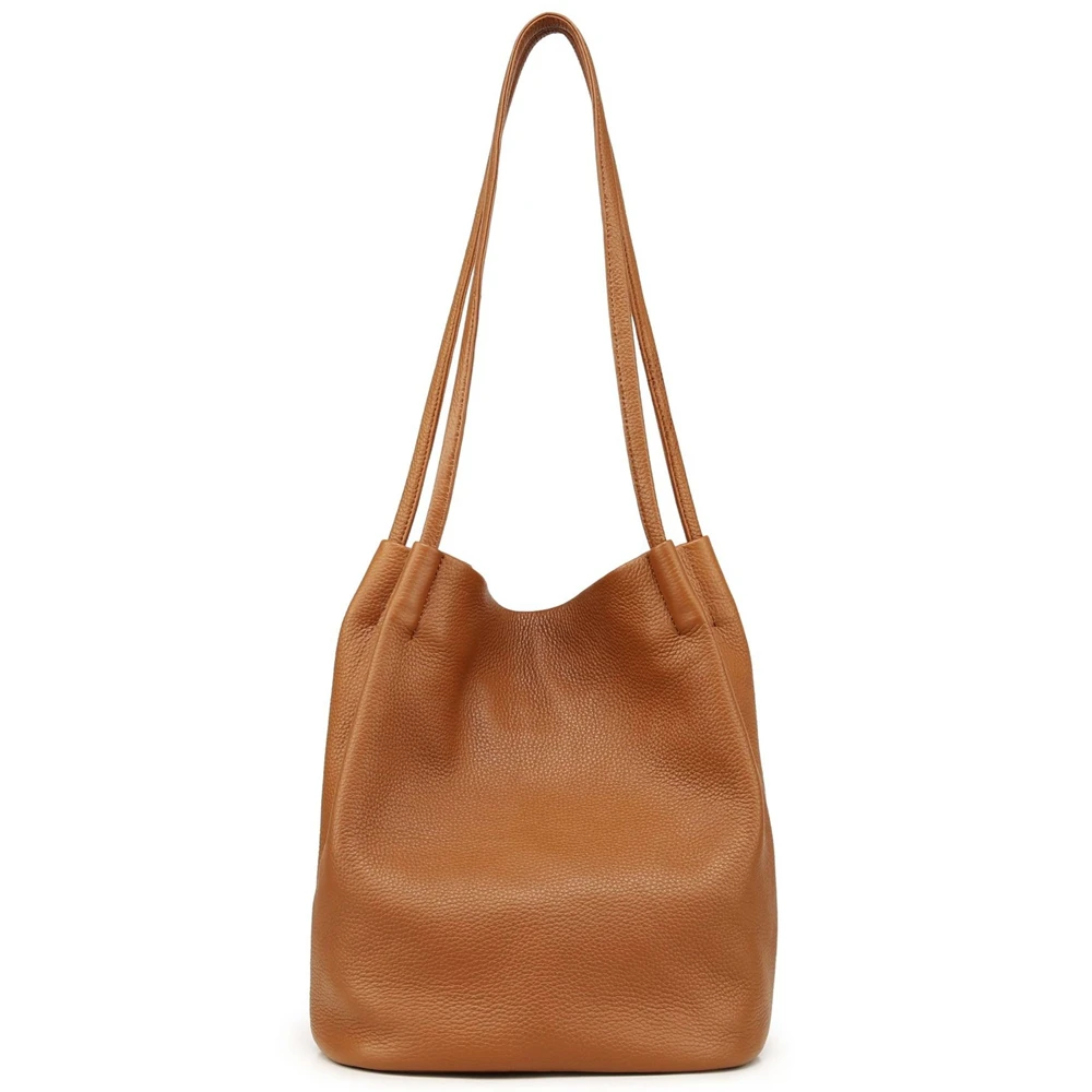 SUNNY SHOP, Женская Роскошная сумка, натуральная кожа, сумка через плечо, мягкая, высокое качество, сумка-слинг, модная сумка-мешок, большая ВМЕСТИТЕЛЬНОСТЬ