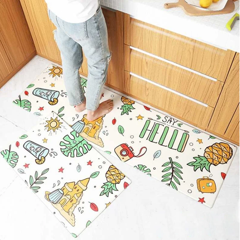 Best Anti Fatigue Mattress Kitchen Mat Soft Floor Mat Kitchen Multi Size Bedroom Leatherwear Comfortable