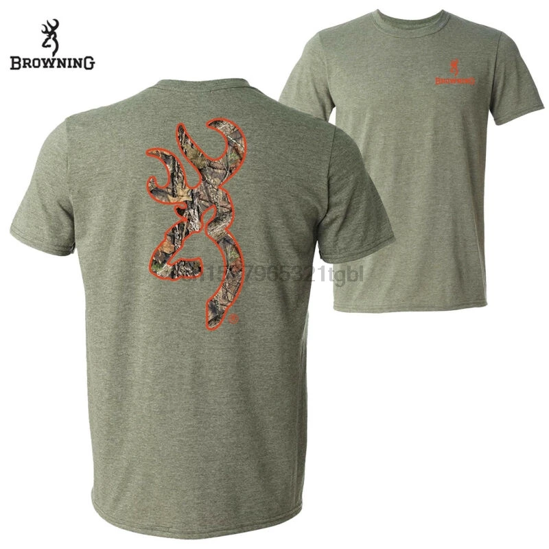 

Browning Classic Buckmark T-Shirt (XL)- Hthr Military Blaze