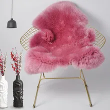 Премиум натуральной австралийской овчины ковер натуральный мех из натуральной овечьей кожи Одеяло супер мягкий диван Председатель Обложка Pad австралийской шерсти ковер