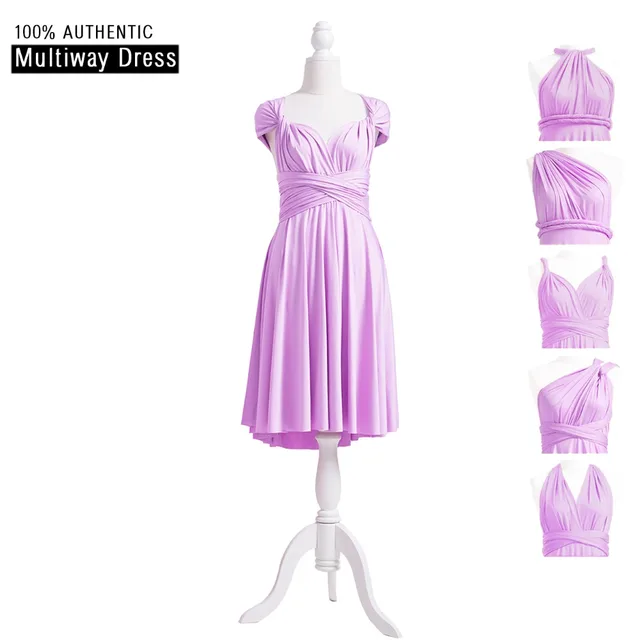 Best Price Lavender Bridesmaid Dress Short Infinity Dress Convertible Dress Multi Way Wrap Dress With Cap Sleeves Style Best Price Lavender Bridesmaid Dress Short Infinity Dress Convertible Dress Multi Way Wrap Dress With Cap Sleeves Style