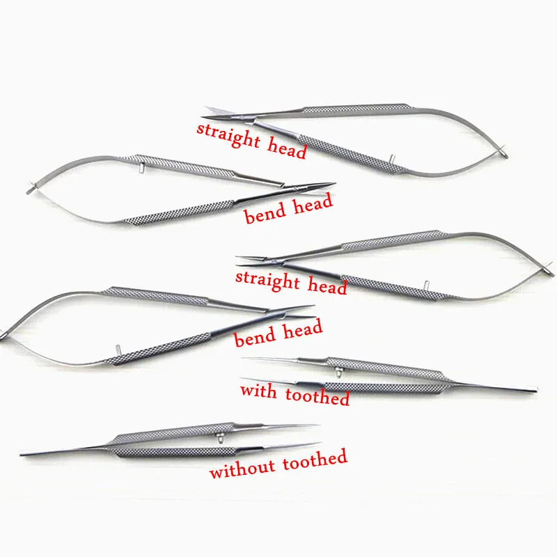 16cm-ophthalmic-microsurgical-instruments-Needle-Holder-Micro-scissors-Tweezers-hand-surgery-six-of-equipment-Package