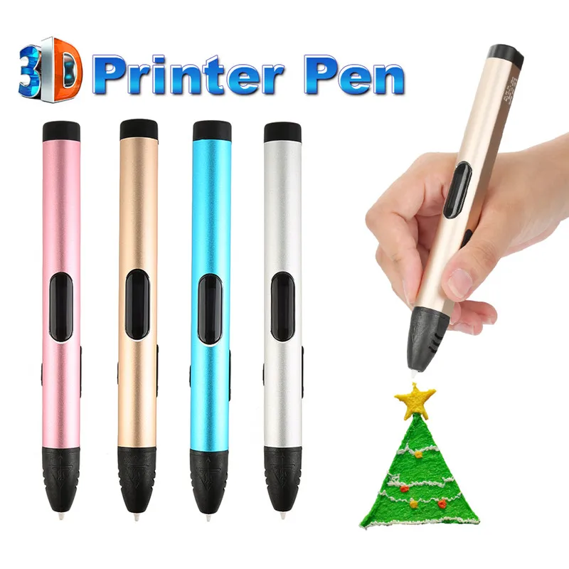 

Centechia 3D Printer Pen Drawing 3D Pens With Free 3 Color Filament & Safety Hold Printing Pen For Kid Birthday Christmas Gift