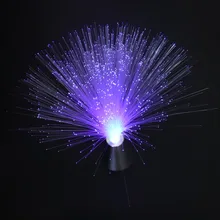 34 см Ширина led волоконно-оптический цвет изменяет себя красочные pmma пластик оптического волокна светильник ABS кристалл светильник ing лампа IL