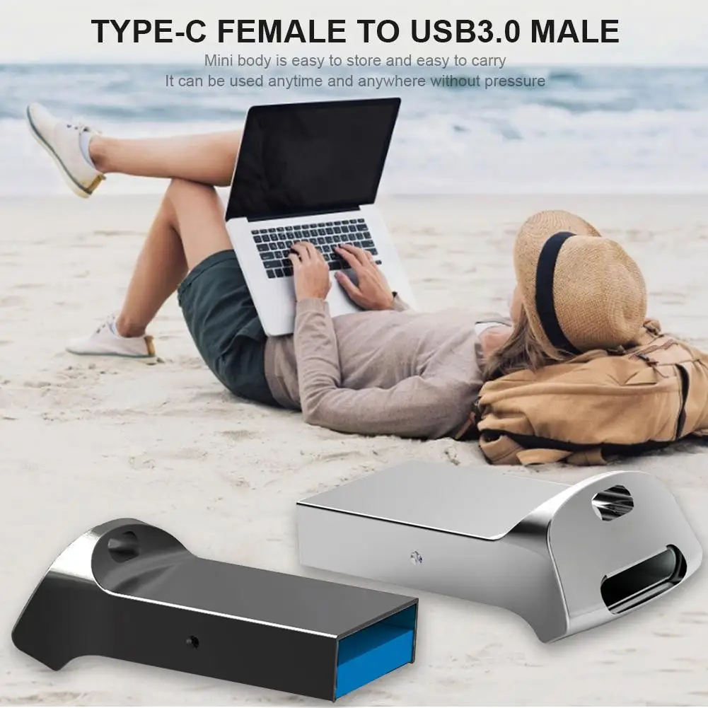 Type-C Женский к USB3.0 Мужской адаптер Портативный зарядный алюминиевый USB-C к USB3.0 M 8 Гбит/с высокоскоростное преобразование данных