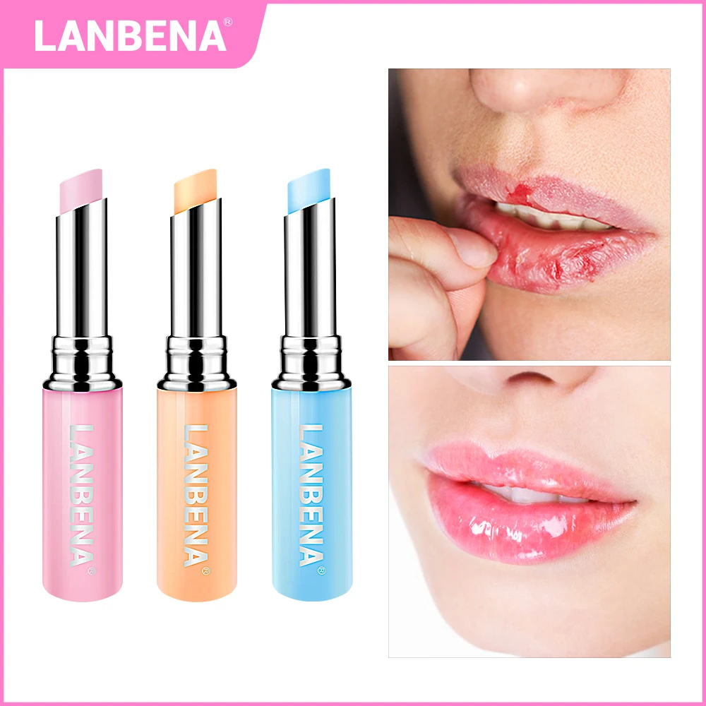 

LANBENA Chameleon Lip Balm Rose Hyaluronic Acid Moisturizing Nourishing Lip Plumper Lip Lines Natural Extract Makeup Lipstick