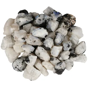 

TUMBEELLUWA 1lb (460g) Moonstone Raw Rough Stones for Tumbling,Cabbing,Wire Wrapping,Healing Reiki Wicca