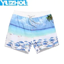 Купальный костюм Бордшорты мужские плавки костюм для серфинга остров пляж белый купальник потеть в тренажерном зале мужские шорты для бега praia