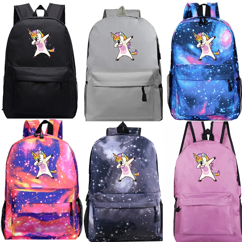 

Hot Sale Boys Girls Unicorn Dabbing School Backpack Fashion New Pattern Laptop Mochila Men Women Teens Travel Rucksack