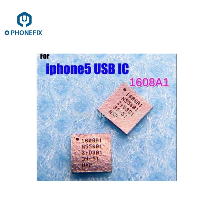 PHONEFIX 2 шт./лот зарядка через usb Управление IC U2 repalecement Запчасти 1610A1 1610A2 A3 610A3B 1612A SN2501 для iPhone 5, 6, 7, 8, X