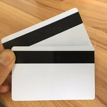 1000 шт пустая белая ПВХ Hico 1-3 магнитная полоса карта пластиковая кредитная карта 30 мил магнитная карта с печатью для принтера карт