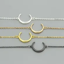 10 шт. просто Луна Браслеты для Для женщин Винтаж Jewelry Нержавеющая сталь аксессуары 4 цвета