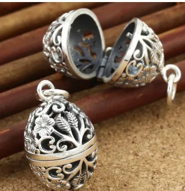 925 sterling silver jewelry thai silver pendant flower pendant for women