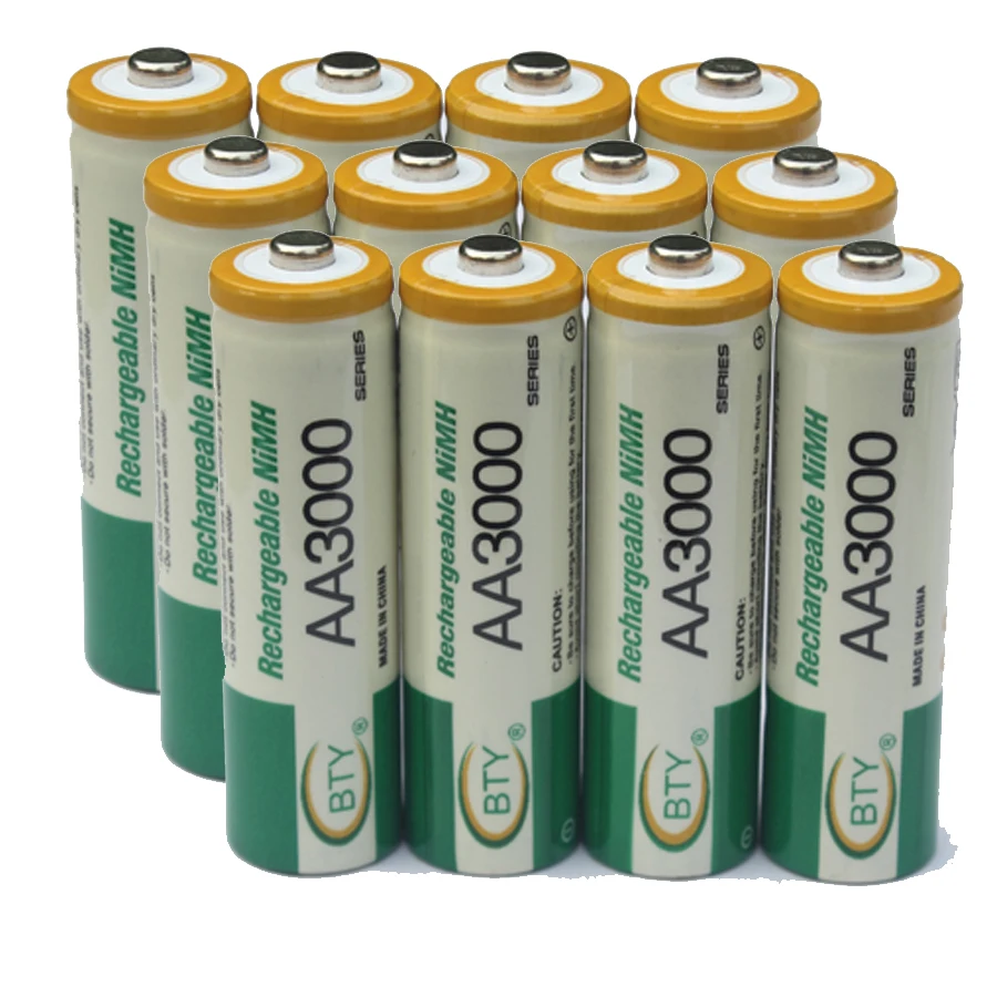 12Pcs battery 1.2V AA rechargeable batteries original battery 800MAH NI