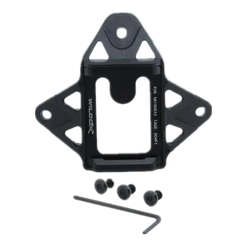 tactical helmet Wilcox 3 Hole aluminum Shroud PN for NVG mount cycling helmet Black DE FG