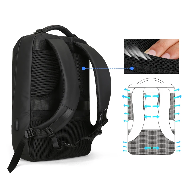 Mark Ryden 2019 New Anti-Thief Fashion Men Backpack Multifunctional Waterproof 15.6 inch Laptop Bag Man USB Travel Charging Bag