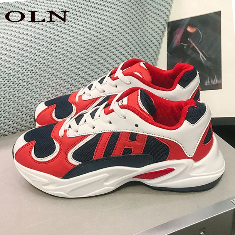

oln New Men Running Shoes Long Distance Run Walking Shoes Outdoor Athletic Brand Breathable Mesh Men's Shoes Sport Shoes For Men