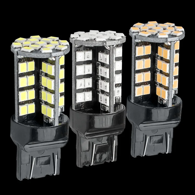 

2pcs T20 7443 W21/5W Super bright 79 SMD 2835 LED auto light stop lamp 21/5W car Turn Signals bulb white red amber 12V 2X