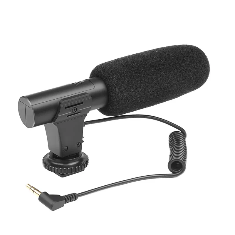 

External Condenser Microphone for Nikon Canon DSLR 3.5mmCamera VLOG Photography Interview Digital Video Recording Microphone