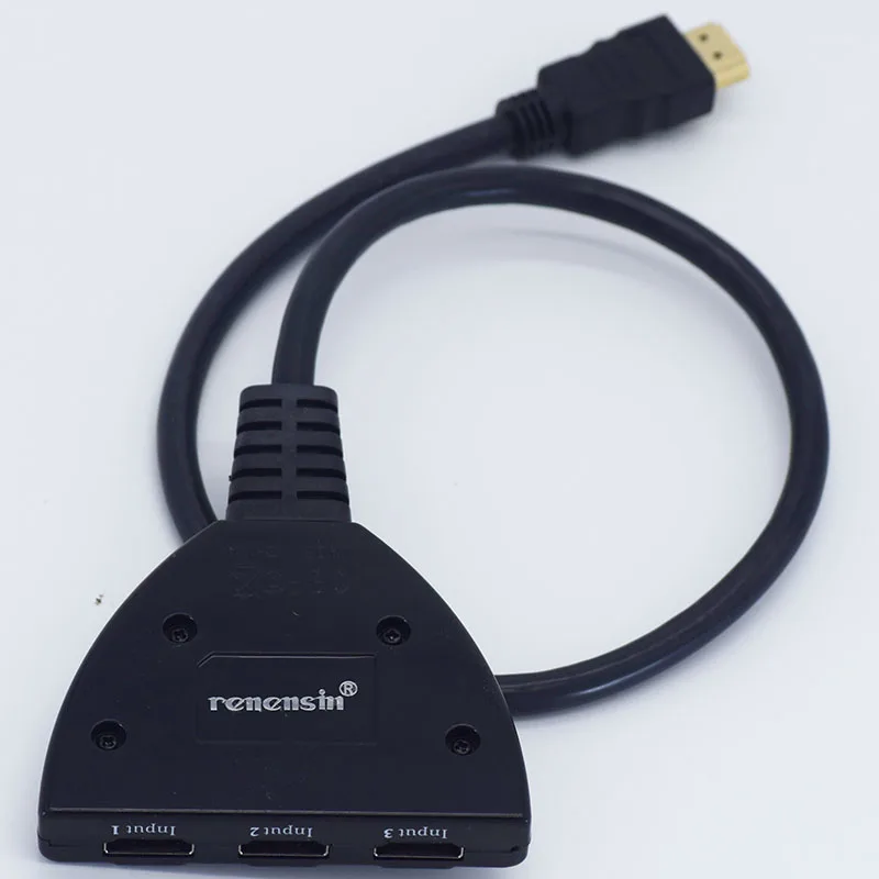 Renensin hdmi концентратор 3 Порты и разъёмы 1080P 3D HDMI переключатель разветвитель с