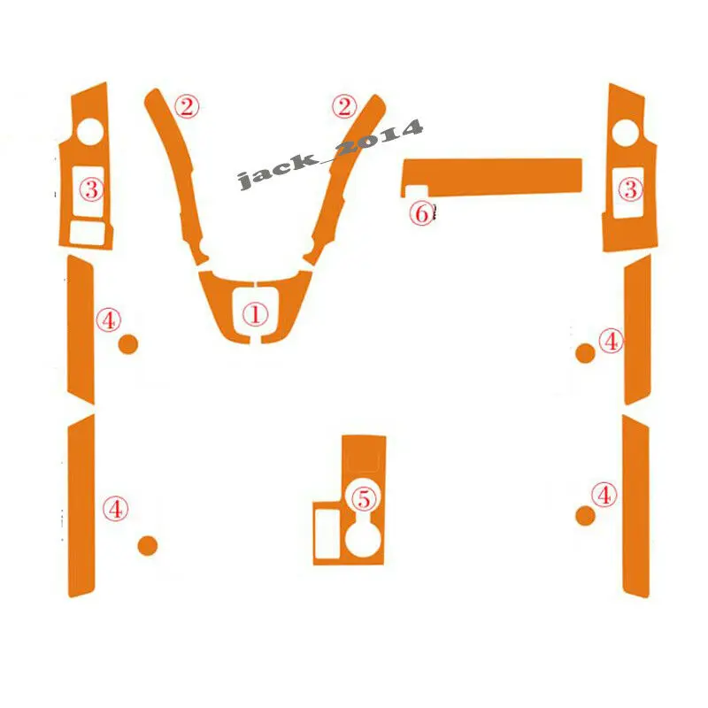 Глянцевое углеродное волокно, Стикеры интерьерный винил наклейка Накладка для HONDA CR-V 2007 2008 2009 2010 2011