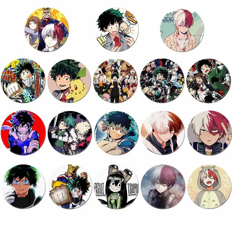 

1Pc Anime My Hero Academia Cosplay Badge Cartoon Boku No Hero Academia Brooch Pins Izuku Collection Bags Badges For Backpacks