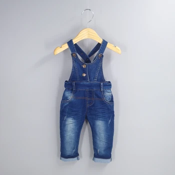 

2-3T Kids Denim Overalls Baby Pants Bebe Clothes Girls Boys Jeans Jumpsuit Children Rompers Toddler Clothing Baby bib Overalls