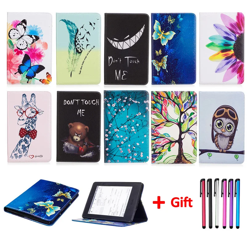 

Color Print PU Leather Capa Funda For Kindle Paperwhite Case Smart Auto Sleep/Wake E-book Cover For Kindle Paperwhite 3 Case