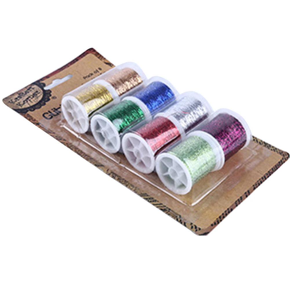 

8pcs DIY Colorful Accessories Clothing Knitting Home Stitching Handmade Sewing Thread Embroidery Needlework Metallic Craft Spool