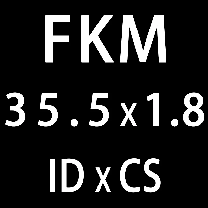 5 шт. фторкаучук кольцо черный FKM уплотнительное кольцо 1,8 мм Толщина ID31.5/32,5/34,5/35,5/36,5/37,5/38,7 мм уплотнительное кольцо - Цвет: ID35.5mm