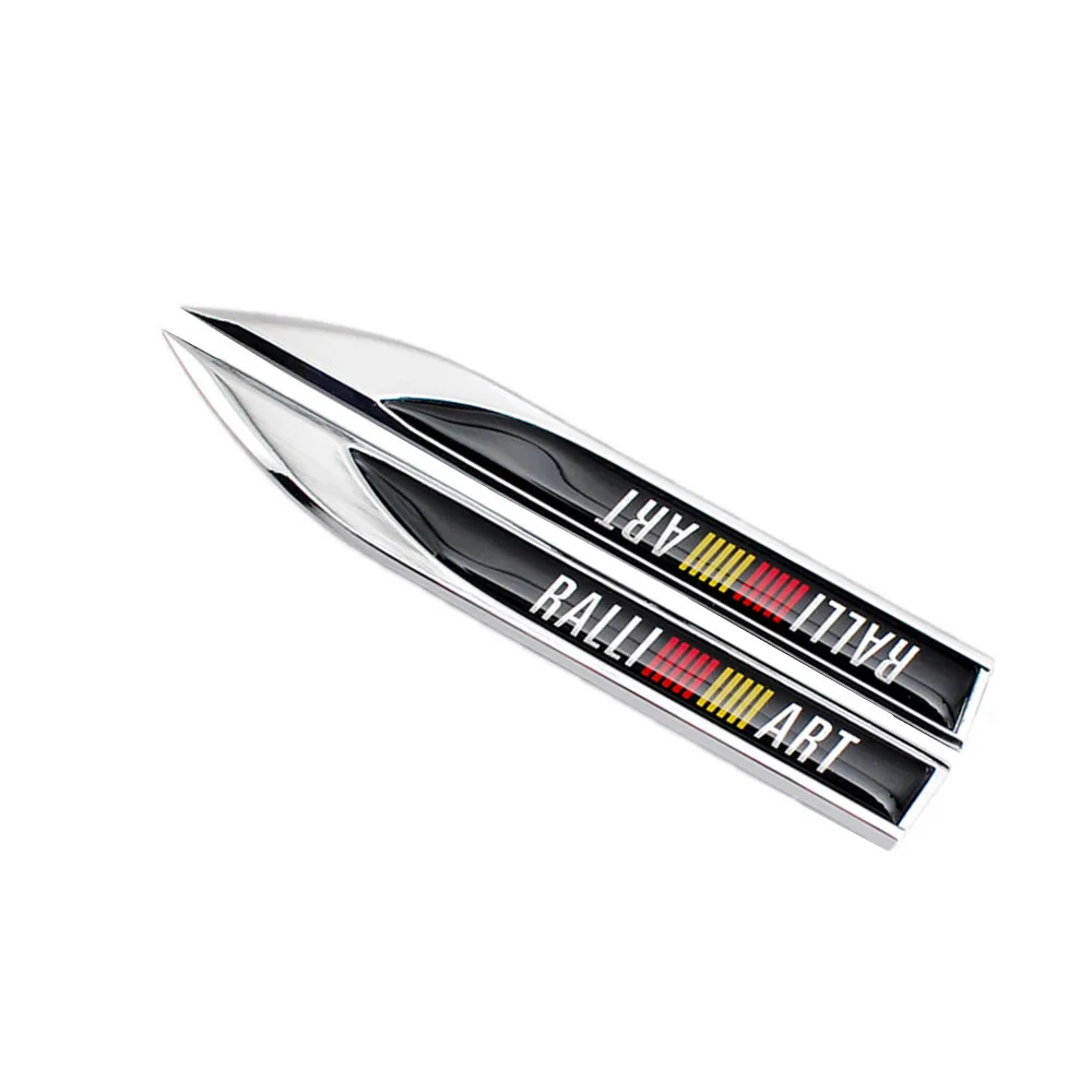 Металлический 3d логотип Ralliart для автомобильного брызговика боковой значок