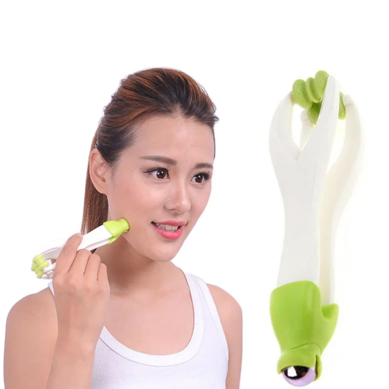 3 Colors 2 In 1 Mini Finger Massager Bueaty Roller Face Shaper