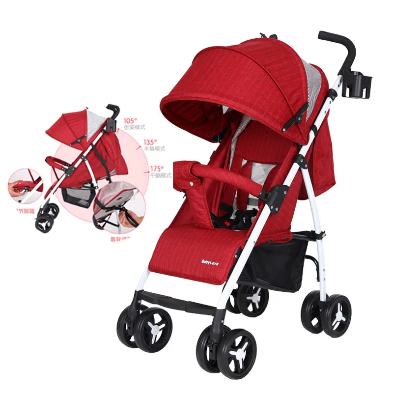 

Four Season Portable Folding Baby Strollers Lightweight Umbrella Stroller Sunshade Travel System Baby Pushchair Buggy Pram 0~3Y