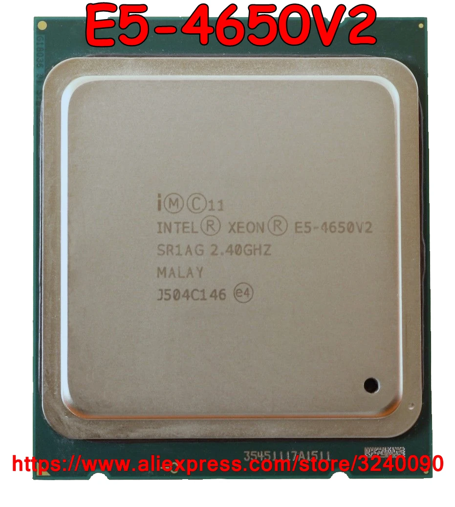 Процессор Intel Xeon E5-4650V2 CPU SR1AG 2 40 ГГц 10-Core 25M LGA2011 E5 4650V2 4650 V2 бесплатная доставка |