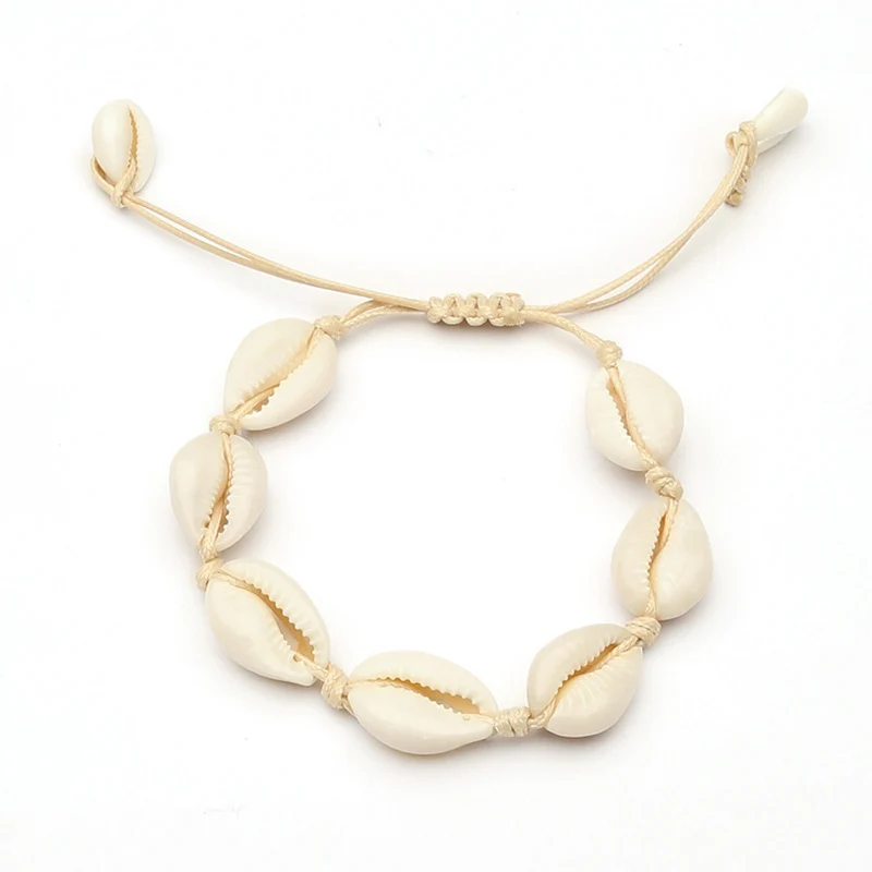 Цепочка для ног, женские летние ювелирные изделия, модные браслеты в виде ракушки, браслет, морская Лодыжка, пляж - Окраска металла: Khaki1