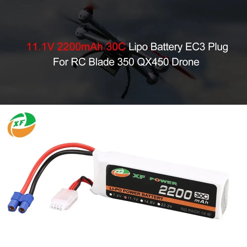 XF Power 11 1 В 2200 мАч 30C 3S 3S1P Lipo батарея EC3 вилка перезаряжаемая для Blade 350 QX450 RC Дрон