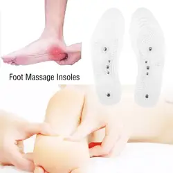 1 пара Магнитная терапия здоровье и гигиена массажные стельки для ног Анти-усталость магнитные колодки для обуви силиконовый массажер для