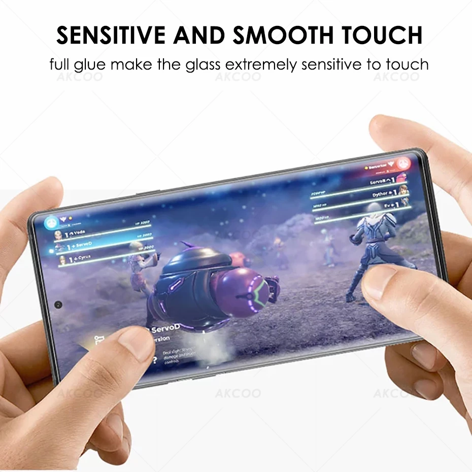 10D Akcoo Note 10 Защитное стекло для экрана с защитой от отпечатков пальцев для samsung Galaxy Note 10 S10 Plus S8 9 5G стеклянная пленка