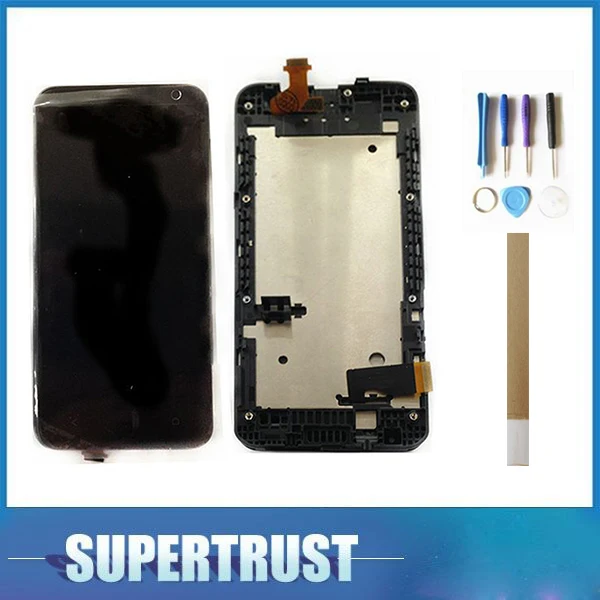 

854*480 4.3" For HTC Desire 300 LCD Display +Touch Screen Digitizer With Frame Replacement Black with Tape&Tools