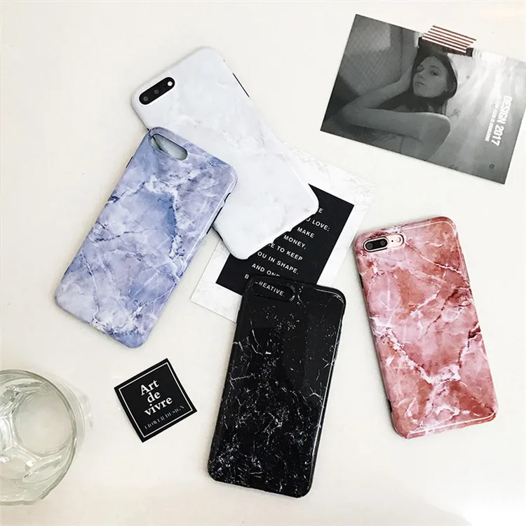 For-iPhone-7-7plus-Crack-Marble-Case-White-Black-Pink-Blue-Color-Soft-TPU-Cover-Case