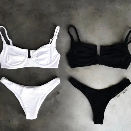 

Sexy Women Ladies Summer Bandage Bikini Set Tankini Monokini Push-up Padded Swimsuit Swimwear Triangle Bathing Suit Beachwear