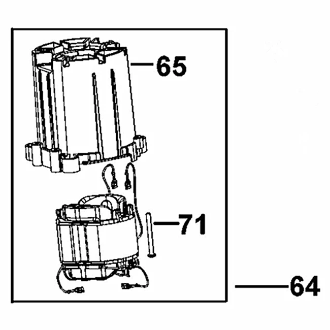 AC220V-230V N087485 Stator поле заменить для Dewalt D25960 D25961K