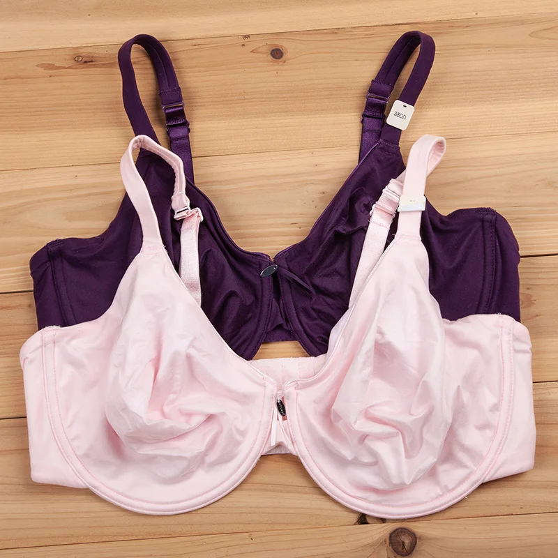 38 40 42 44 C D DD DDD 컵, 여성 언더와이어 플러스 사이즈, 심리스 풀 커버리지, 울트라씬, 안감, 부드러운